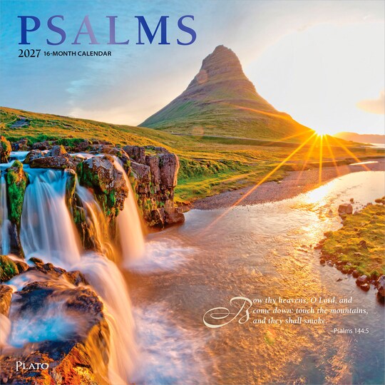 Plato; Psalms | 2027 12 x 24 Inch (Hanging) Monthly Square Wall Calendar | Foil Stamped Cover; Category:Wall Calendars; Image:1